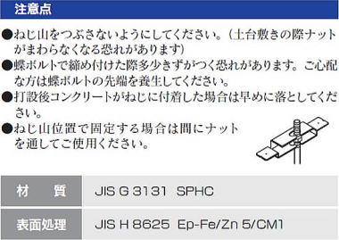 アンカーポスト 注意点