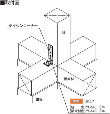 タイシンコーナー 取付図